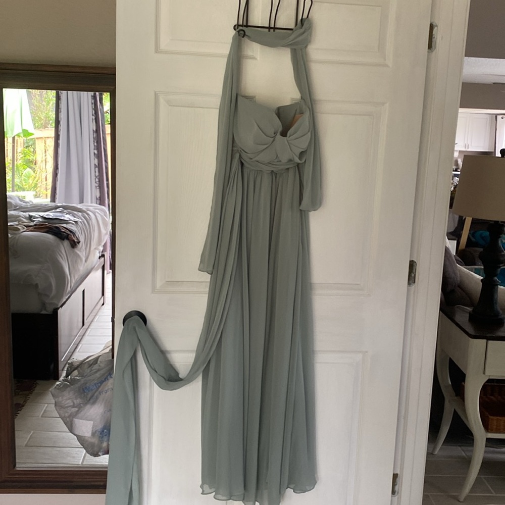Birdy Grey size XS. Mint green. Padded bra. Long sash to use in many ways